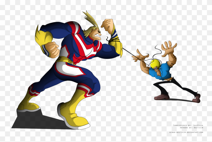 1280x825 Commission Bobobo Vs All Might - All Might PNG
