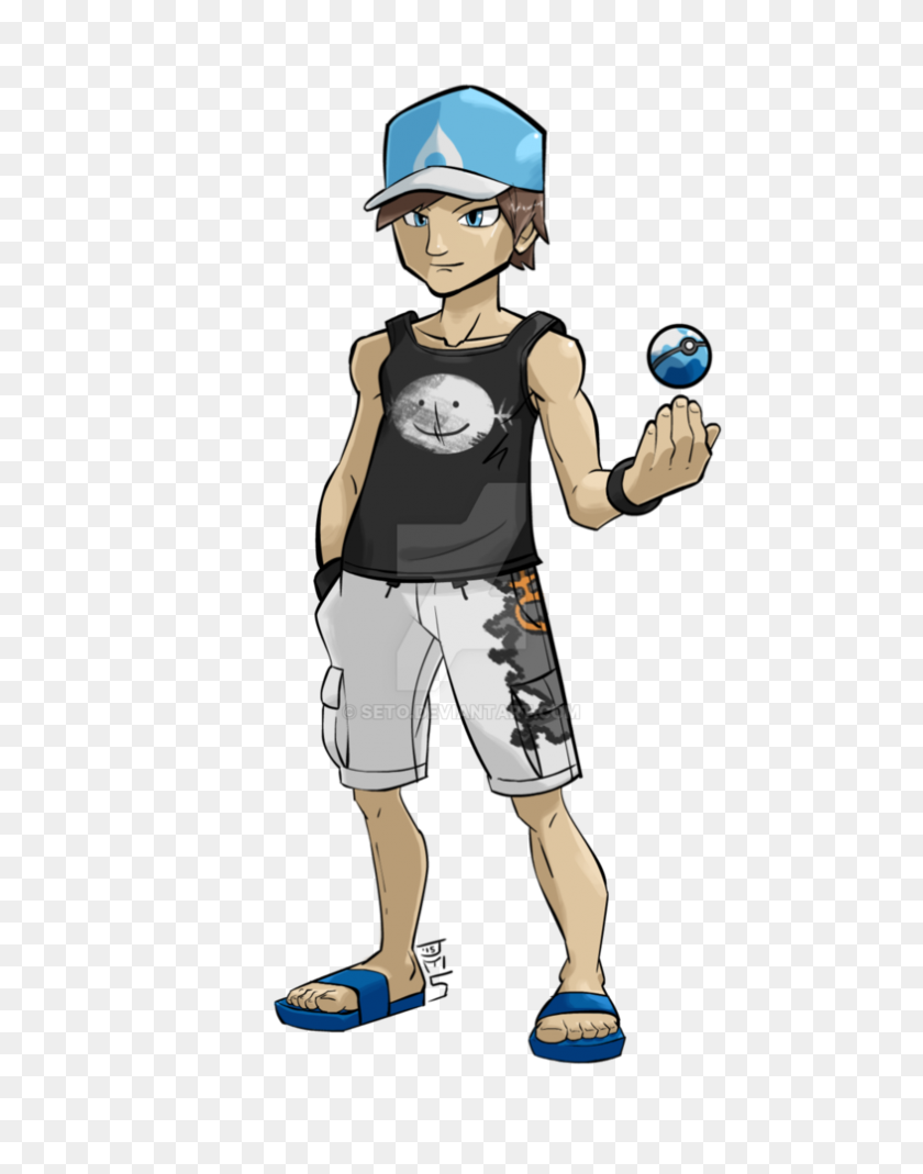 786x1017 Commissioned Sketch - Pokemon Trainer PNG