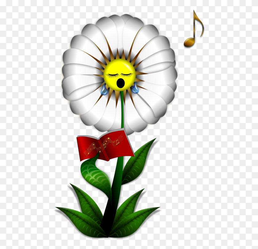 497x750 Common Daisy Cartoon Download Singing - Singing Clipart Free