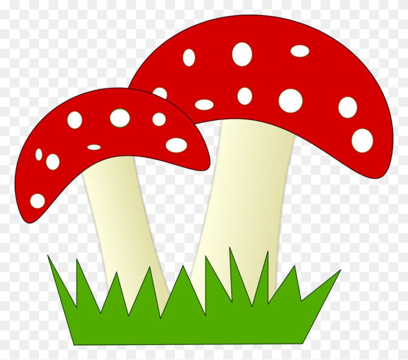 858x750 Common Mushroom Computer Icons Download Fungus - Mushroom Clipart
