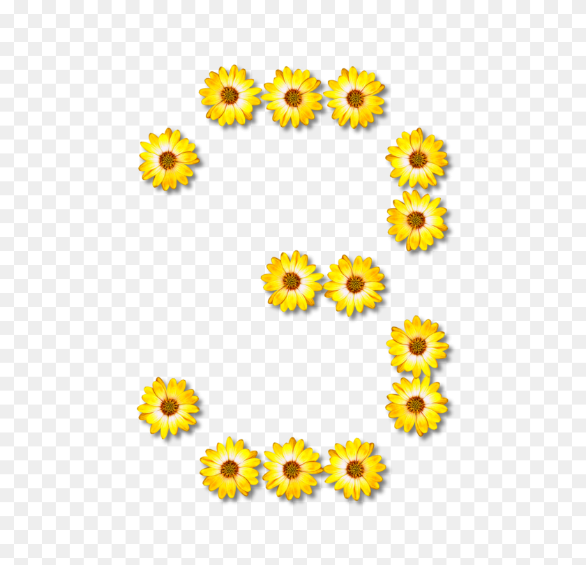 537x750 Common Sunflower Number Line Art Letter - Sunflower Bouquet Clipart