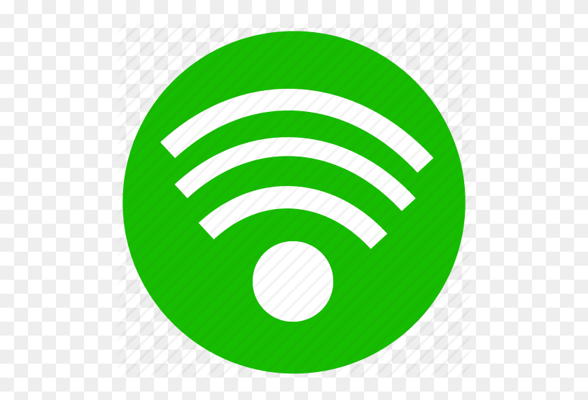 512x512 Comunicación, Conectar, Conexión, Verde, Internet, Móvil - Icono Wifi Png