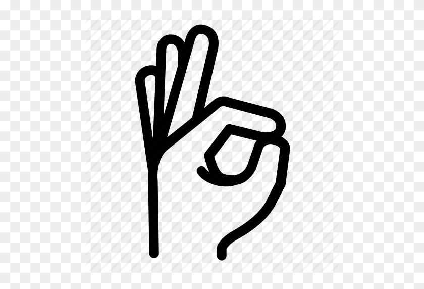 512x512 Communication, Conversation, Fingers, Hand, Ok, Ok Hand Icon - Ok Hand Sign PNG