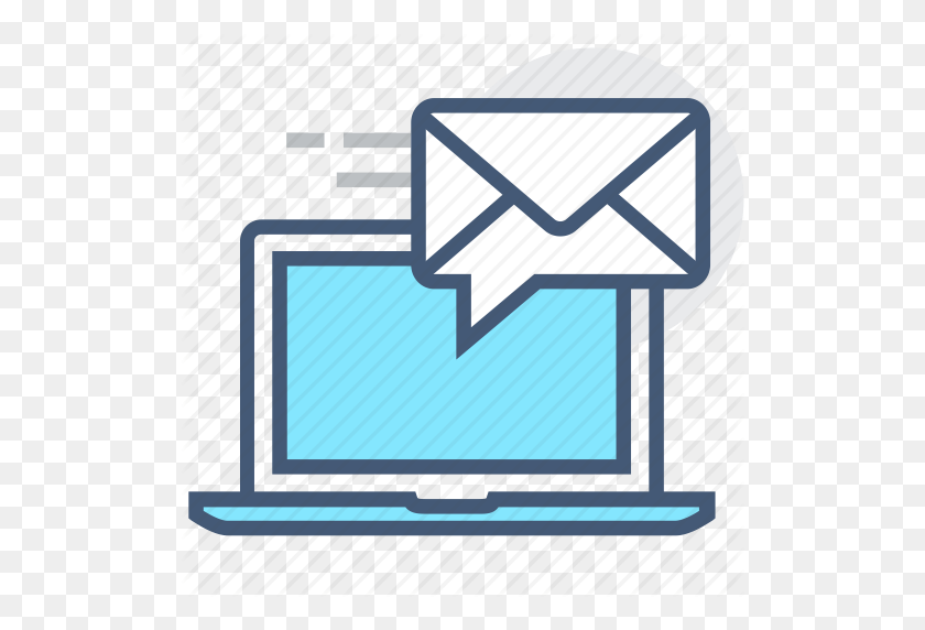 512x512 Communication, Email, Envelope, Inbox, Laptop, Receive, Send Icon - Inbox Clipart