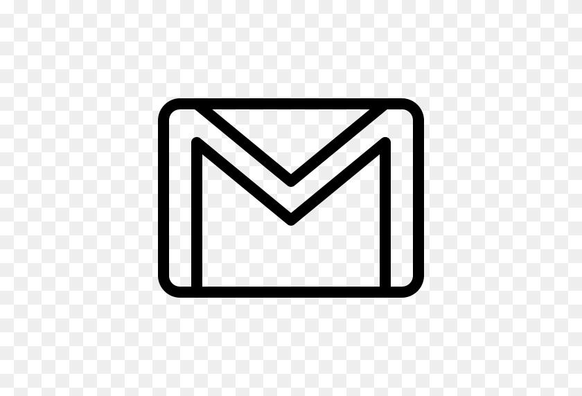 512x512 Communication, Email, Gmail, Mail, Message, Service Icon - Email Logo White PNG