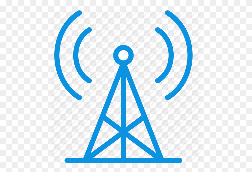 512x512 Communication, Radio, Tower Icon - Radio Tower Clip Art
