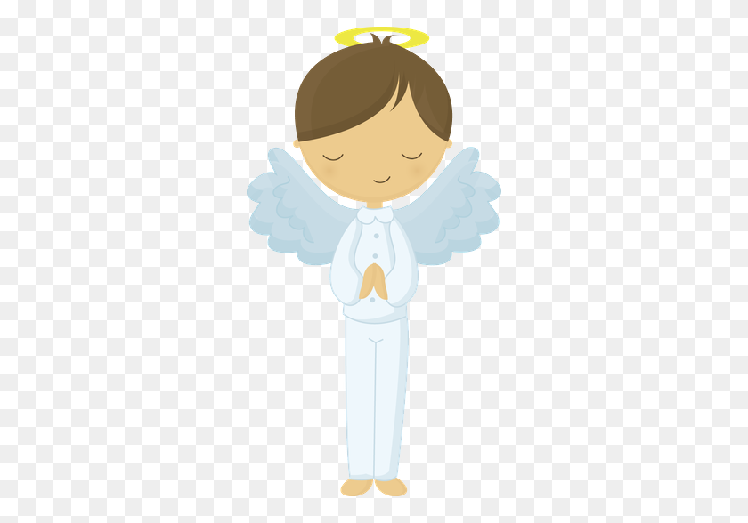 286x528 Communion, Angel And First - Baptism Cross Clipart