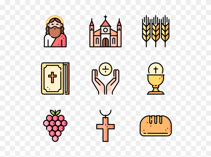 600x564 Communion Icon Packs - First Communion PNG