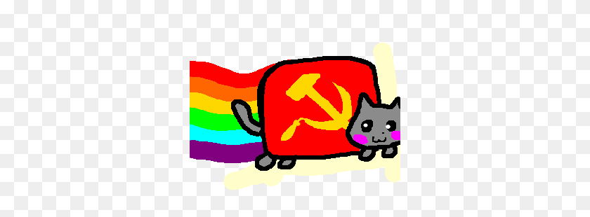 300x250 Communist Nyan Cat Drawing - Nyan Cat PNG