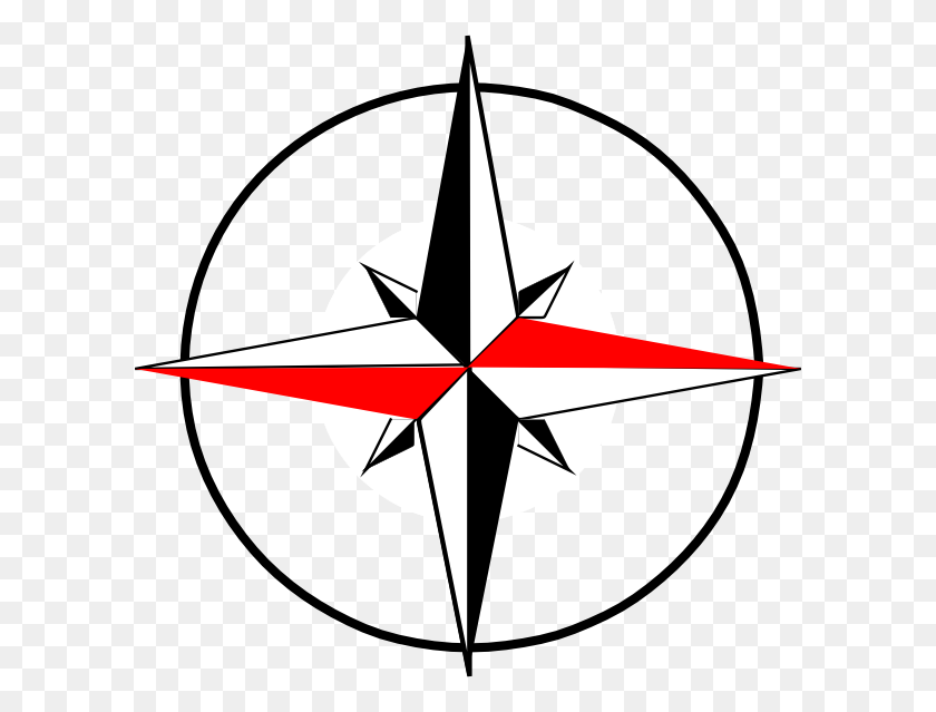 600x579 Compass Clipart - Nautical Compass Clipart