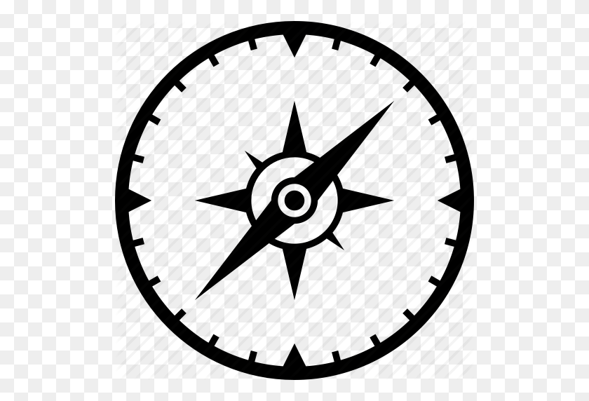 512x512 Compass, Compass Rose, Magnetic Compass, Navigation Icon - Compass Icon PNG