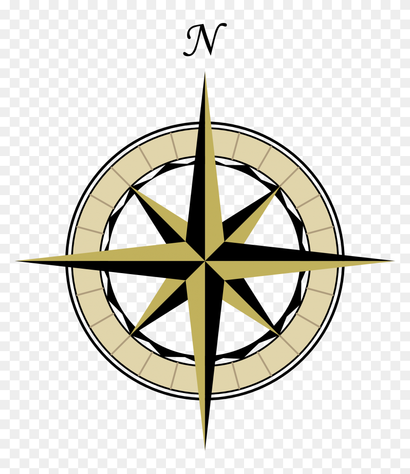 1969x2304 Compass Map Clipart - Map Compass PNG