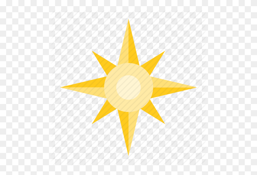 512x512 Brújula, Estrella Del Norte, Mar, Icono De Estrella - Estrella Del Norte Png