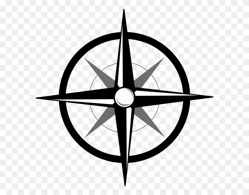 600x600 Compass Rose Clip Art Free Vector In Open Office Drawing - Compass Rose PNG