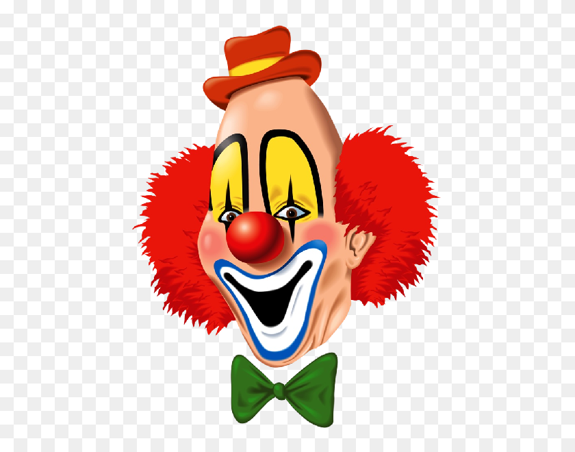 600x600 Completely In Auguste - Clown Wig PNG