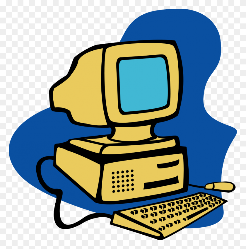 888x900 Computer Clip Art Ofputer Clipart Image - Co Worker Clipart
