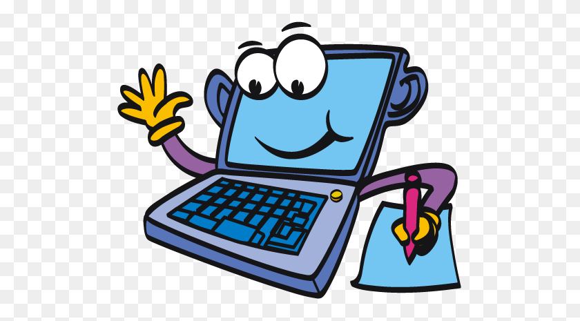 500x405 Computer Clipart Clip Art Images - Student On Computer Clipart