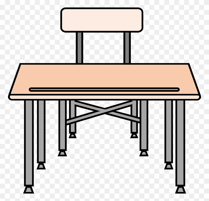 776x750 Computer Desk Table Drawing School - School Desk PNG