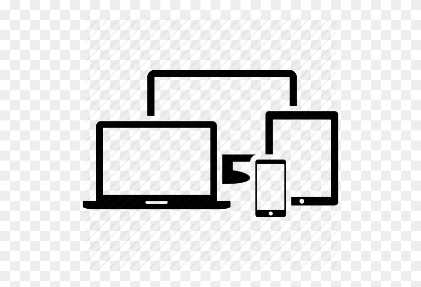 512x512 Компьютер, Настольный Компьютер, Устройство, Ipad, Ноутбук, Мобильный, Значок Телефона - Значок Ноутбука Png