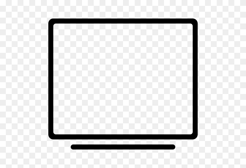 512x512 Computer, Desktop, Display, Monitor, Screen, Television, Tv Icon - Screen PNG