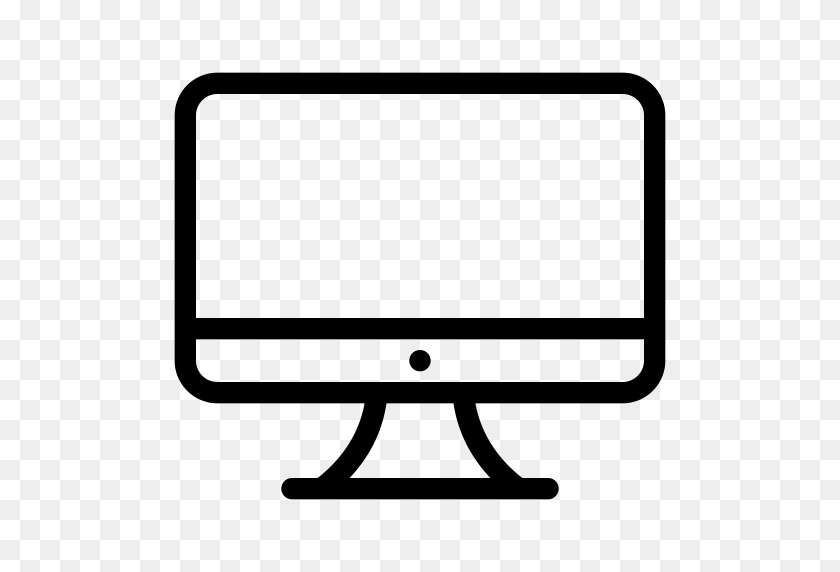 512x512 Computer, Desktop, Laptop, Mac, Monitor, Pc, Screen Icon - Mac Laptop PNG
