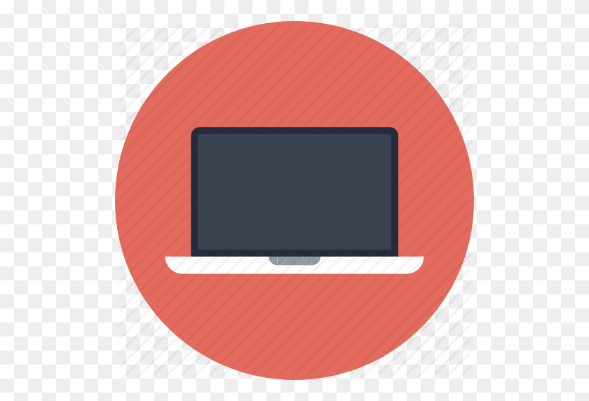 512x512 Computer, Device, Laptop, Mac, Macbook, Modern, Monitor, Notebook - Laptop Icon PNG