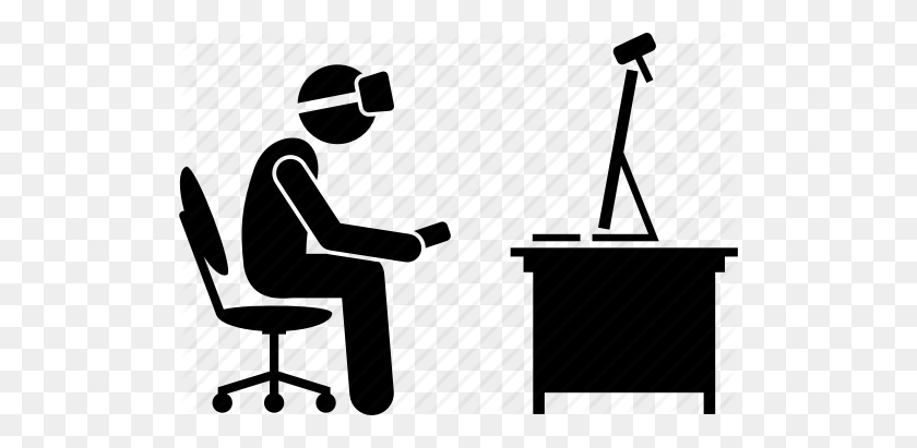 512x351 Computer, Gamer, Gaming, Headset, Pc, Reality, Virtual Icon - Virtual Reality Clipart