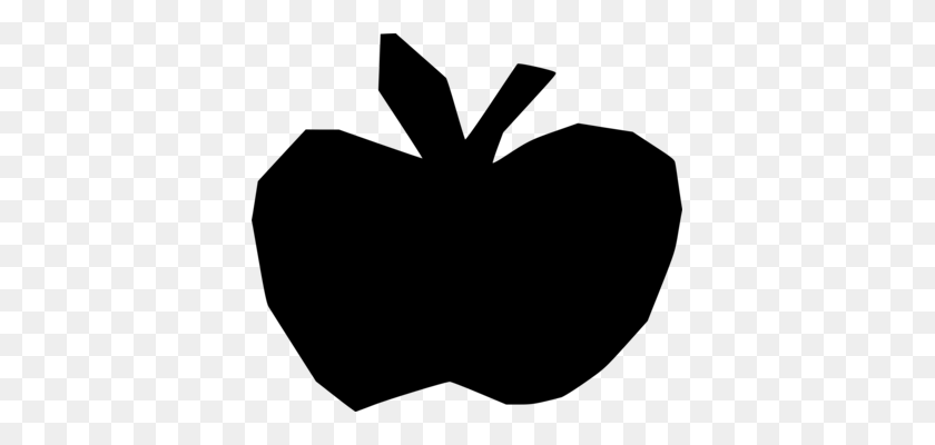 387x340 Компьютерные Иконки Apple, Скачать Черный И Белый Usb - Черное Яблоко Клипарт