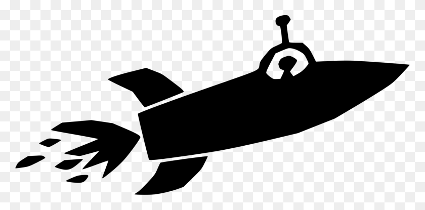 1647x750 Computer Icons Black And White Spacecraft Rocketship Tours Cover - Rocket Black And White Clipart