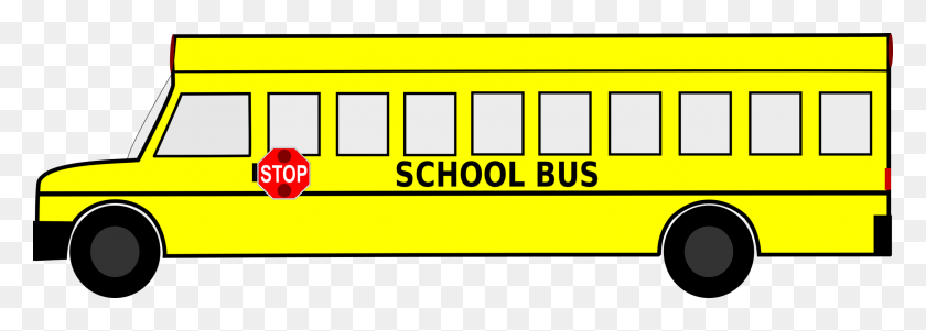 2426x750 Computer Icons Car Motor Vehicle Inkscape School Bus Free - Computer Clip Art Free