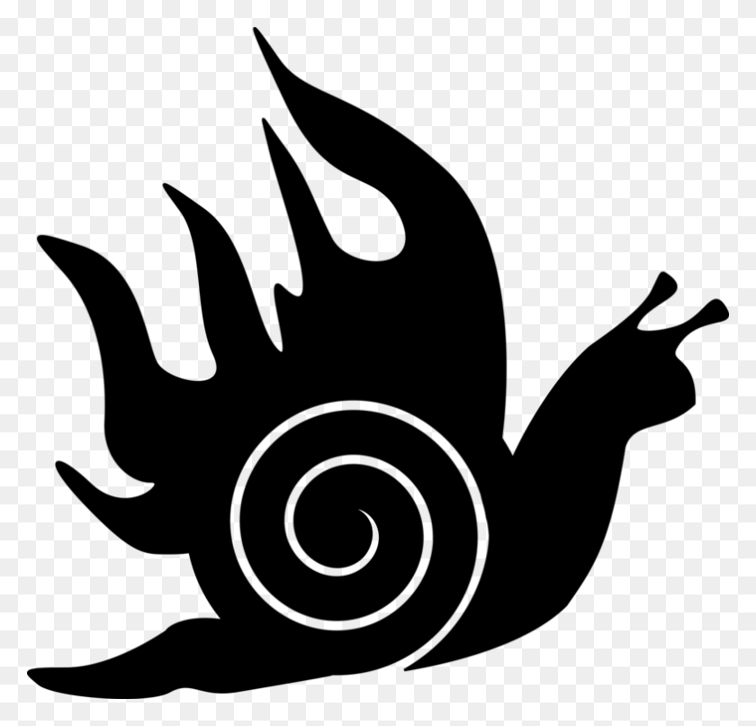 784x750 Computer Icons Cartoon Snail Drawing Silhouette - Spartan Clipart