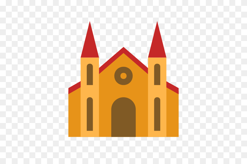500x500 Computer Icons Church Cathedral Clip Art - Church Building Clipart
