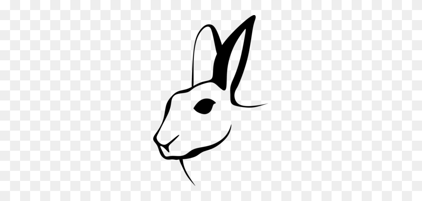 229x340 Computer Icons Drawing Coloring Book Rabbit Line Art Free - Bunny Clipart Outline