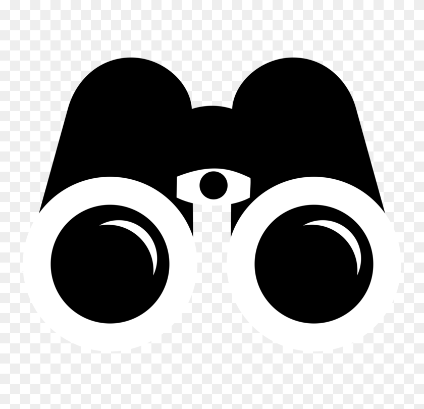750x750 Computer Icons Drawing Silhouette - Binoculars Clipart Black And White
