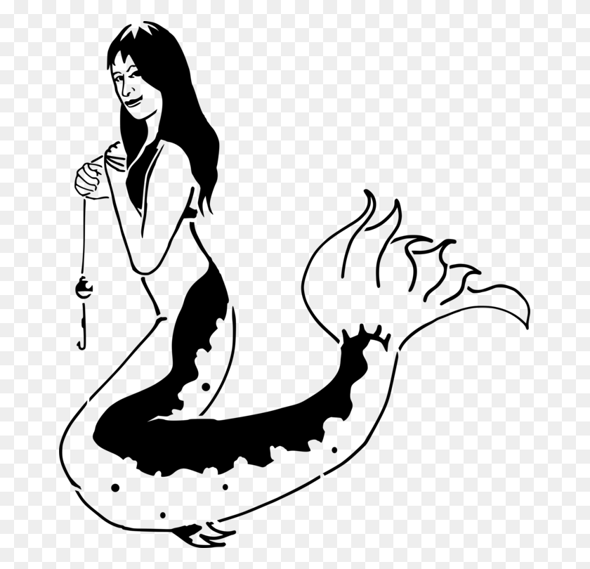 671x750 Computer Icons Drawing Tail Catfish Art - Mermaid Fin Clipart