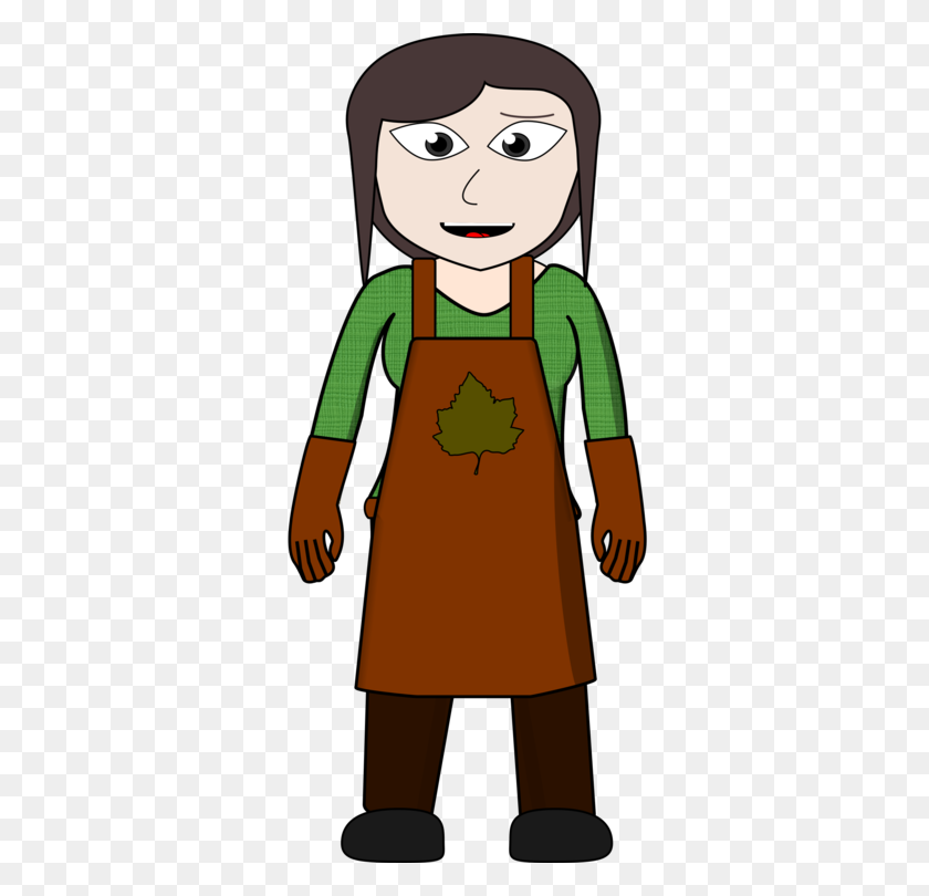 368x750 Computer Icons Drawing Woman - Apron Clipart