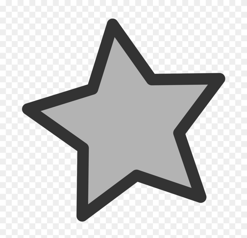 750x750 Computer Icons Grey Star Silver Color - Silver Star PNG