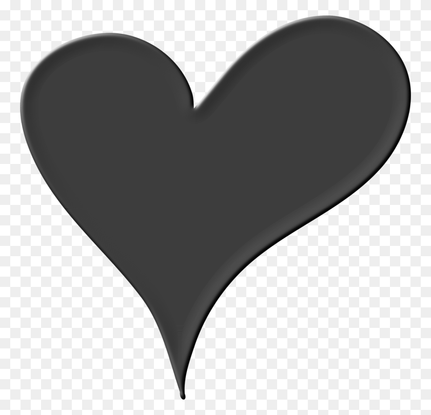 762x750 Компьютерные Иконки Сердце Рисунок Черный И Белый - Рисованной Сердце Клипарт