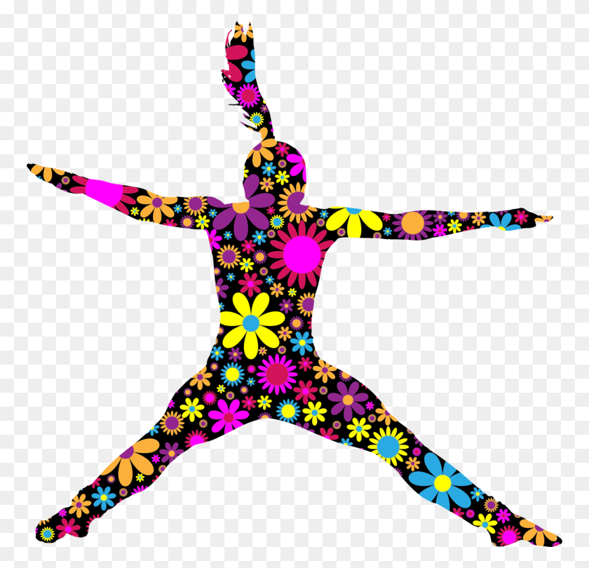764x750 Компьютерные Иконки Силуэт Прыжки Танец - Девушка Прыгает Клипарт