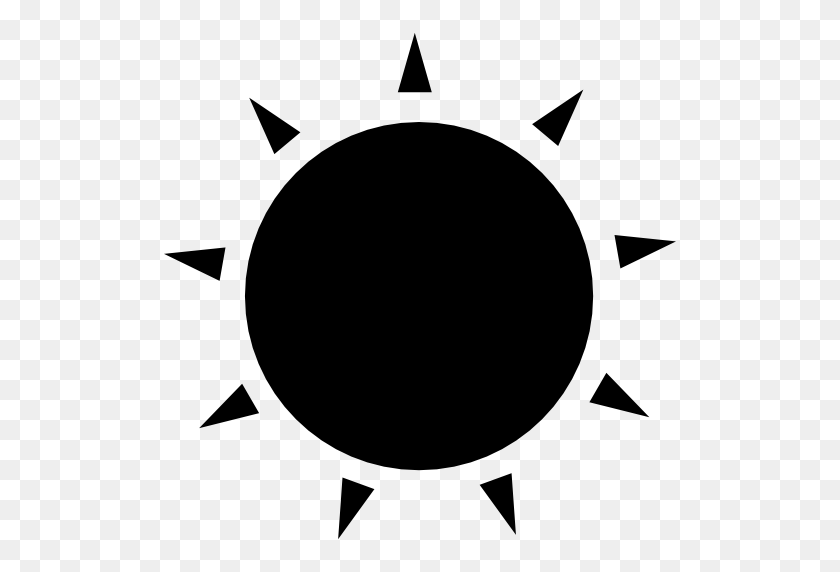 512x512 Iconos De Equipo La Luz Del Sol Sol Negro - Sol Negro Png