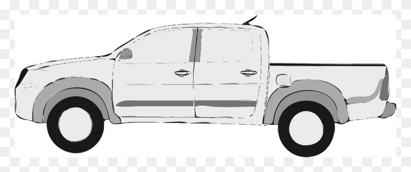 2004x750 Computer Icons Toyota Hilux Car Toyota Tacoma - Pickup Truck Clipart Black And White