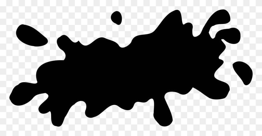 1549x750 Iconos De Equipo De Pintura A La Acuarela Descargar Negro - Slime Clipart En Blanco Y Negro