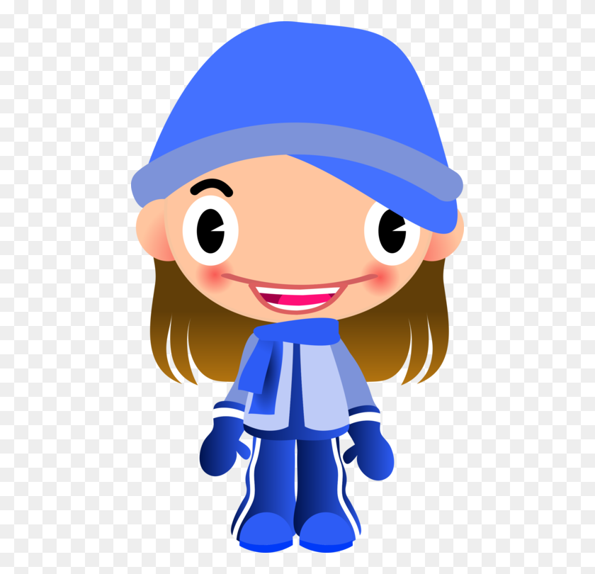 470x750 Computer Icons Winter Clothing Woman Girl - Winter Break Clipart