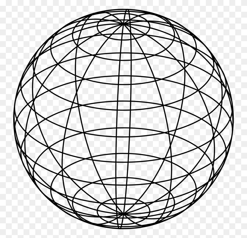750x750 Computer Icons Wire Frame Model Globe Download - Globe Black And White Clipart