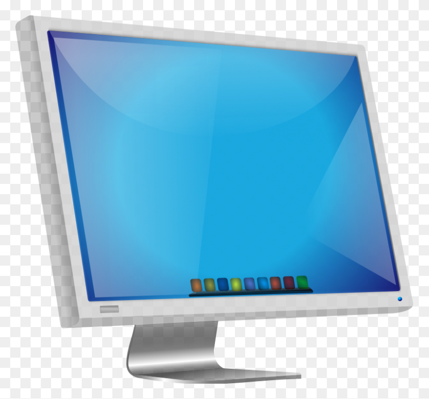 800x740 Computer Monitor Clipart - Computer Screen Clip Art