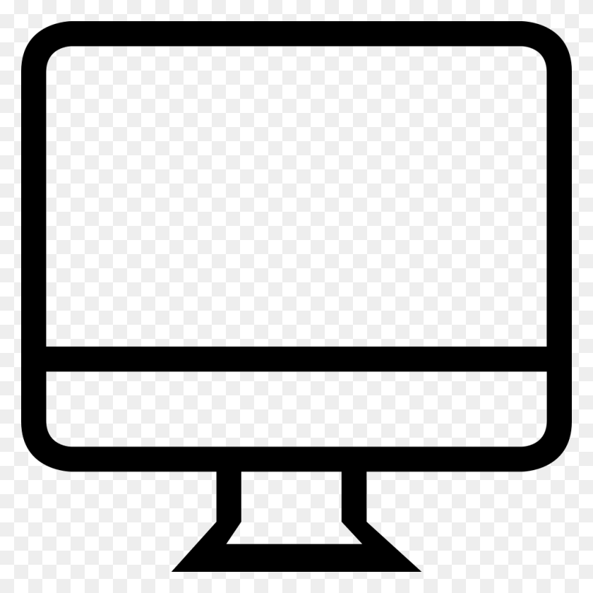 980x980 Computer Monitor Outline Png Icon Free Download - Computer Monitor PNG