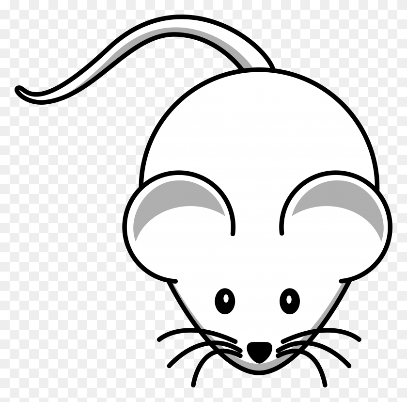 3333x3287 Computer Mouse Clip Art Black And White - Minnie Mouse Clipart Free