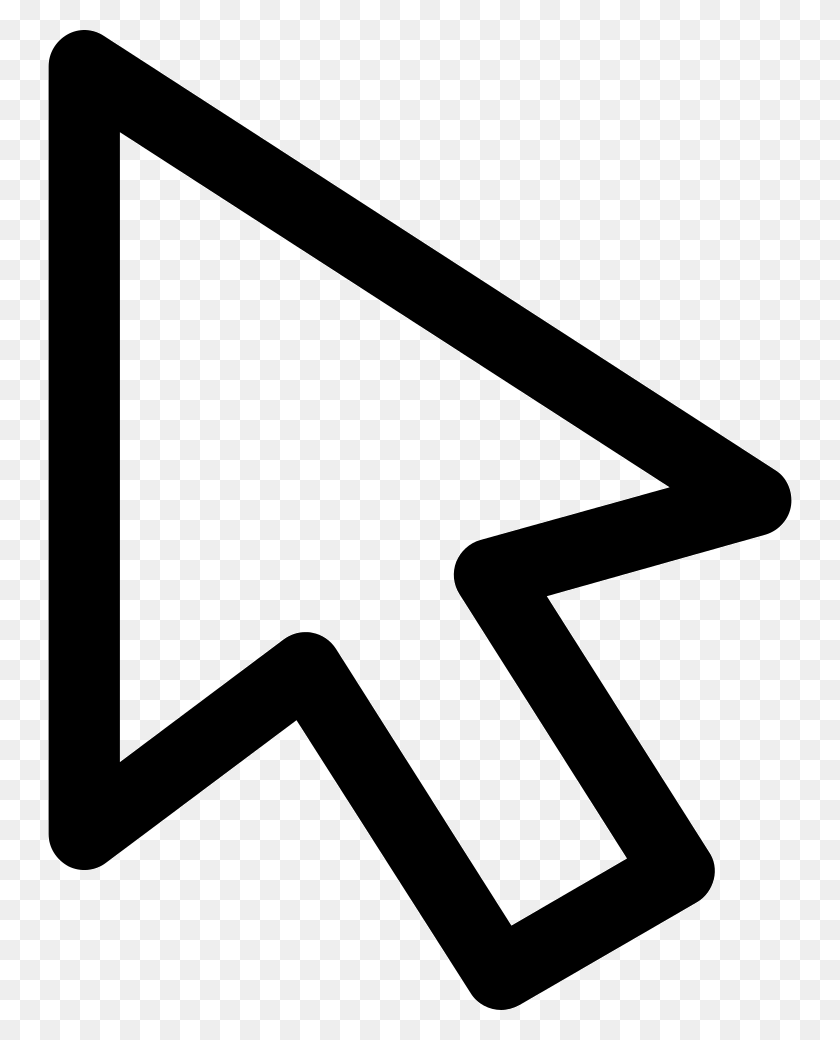 744x980 Computer Mouse Cursor Png Icon Free Download - Mouse Arrow PNG