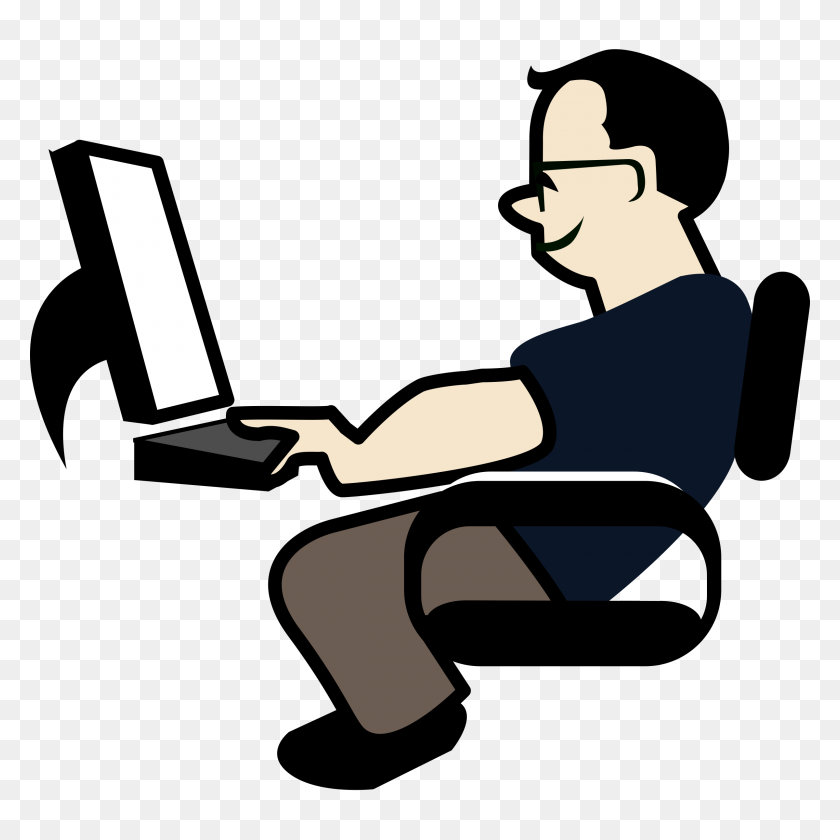 2400x2400 Computer Operator Clipart The Interview To Fit In Shoes - Interview Clipart