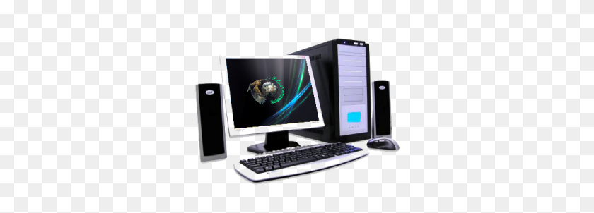 300x242 Computer Pc Free Png Images Download - Desktop PNG